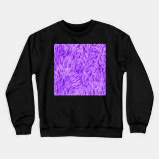 Neon Purple Fur Design Crewneck Sweatshirt